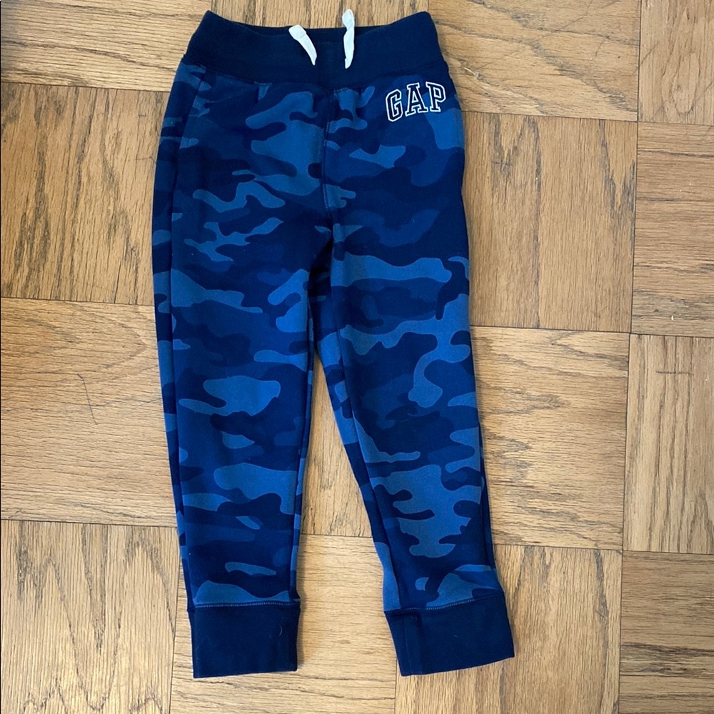 GAP Kids Blue Camo Joggers